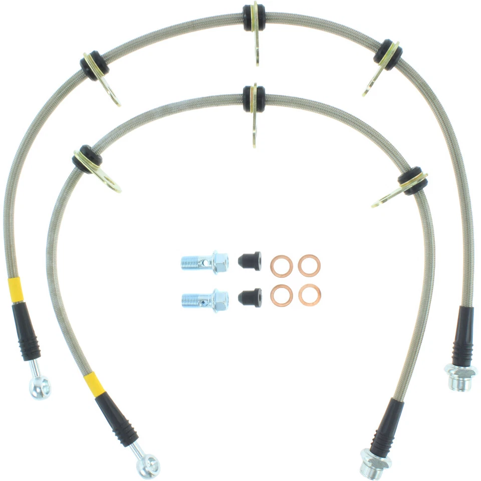 Línea de freno trasero trenzado de acero inoxidable StopTech 950.44524 para Toyota Sequoia 2008-19 Foto 2 de 2