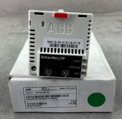 NEW ABB FEIP-21 DUAL PORT ETHERNET/IP ADAPTER MODULE FREE 2-DAY SHIPPING