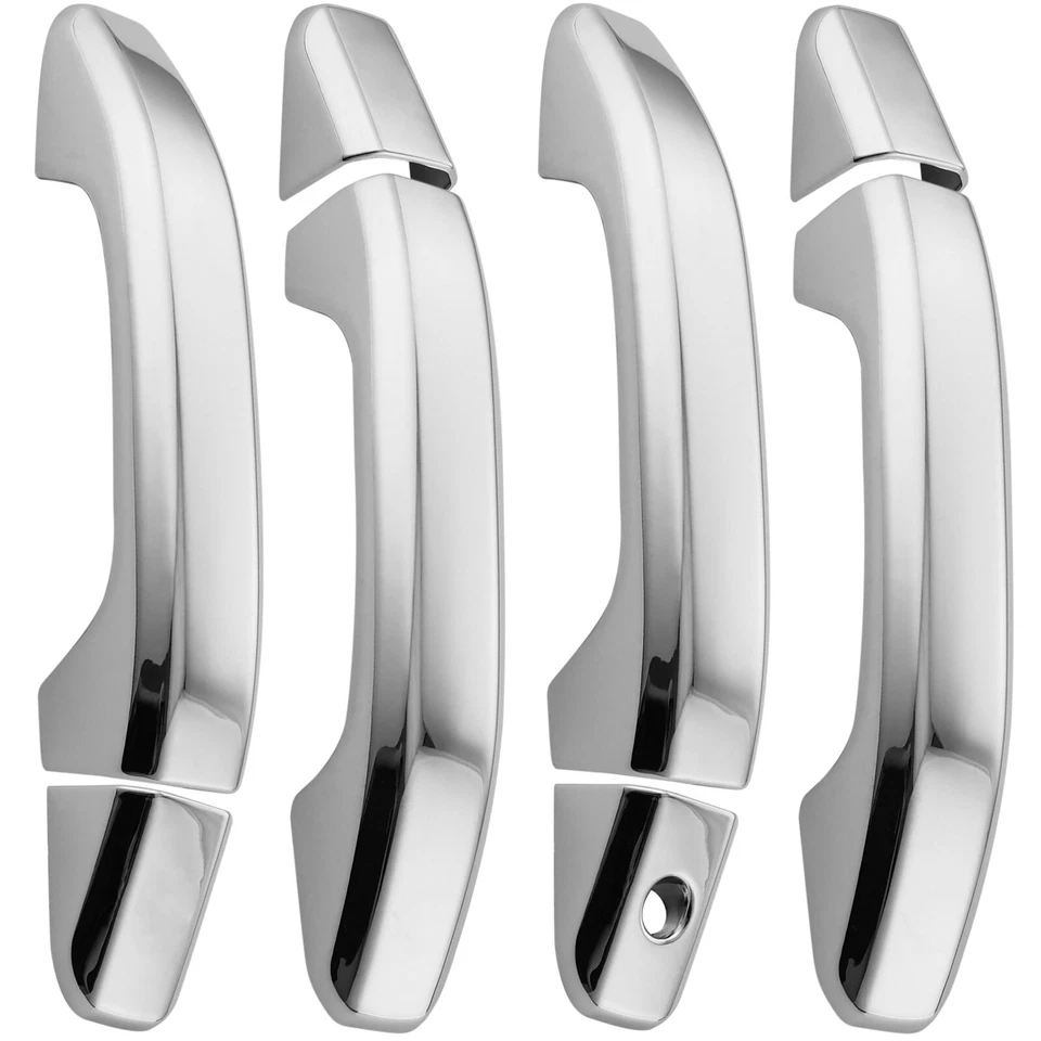 Chrome Door Handle Cover Trims Fits 2015-2020 Chevy Tahoe Suburban Silverado N4 Foto 2 de 2