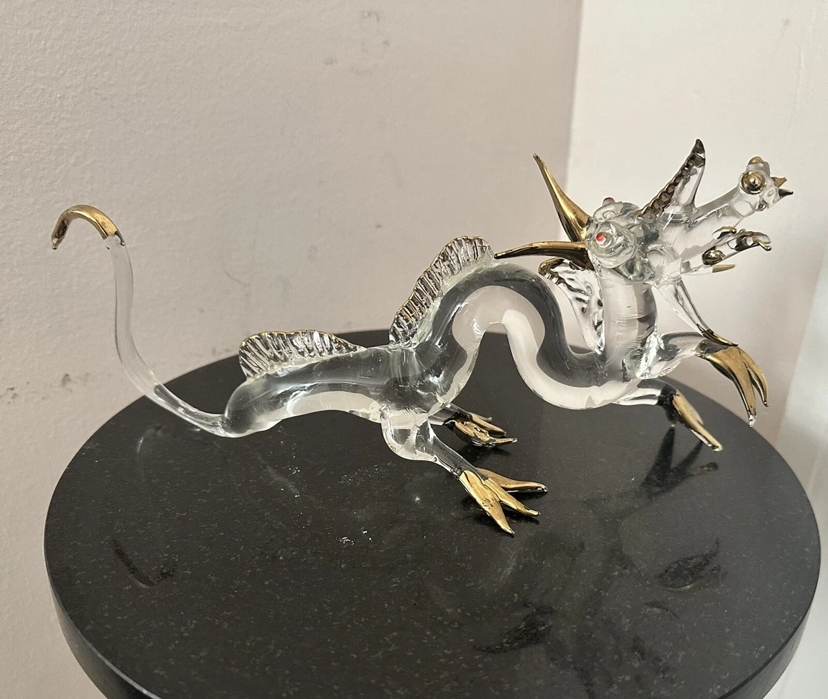 收藏玻璃和水晶龙雕像| eBay