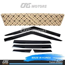 Smoked Window Sun Vent Visor Rain Guards 6pcs for 2020-2023 Kia Soul Booster EV