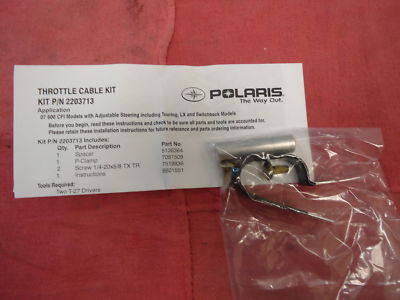 2007 Polaris SwitchBack 600 New OEM THROTTLE CABLE KIT OEM #2203713