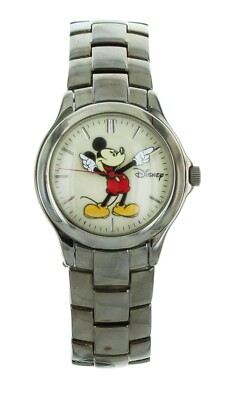 Men's DISNEY Mickey Mouse watch Silver tone case/band MU0930