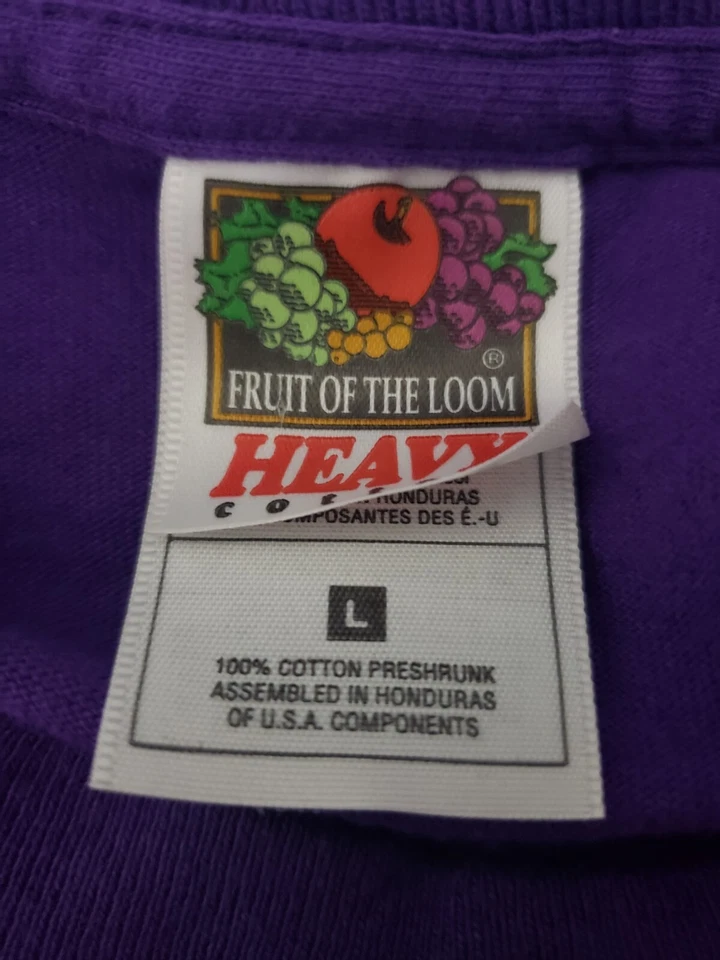 Vintage Karl Malone Utah Jazz Western Conference T Shirt Size Large Purple NBA - Image 4 of 4