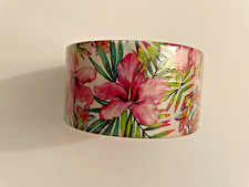 DUCK BRAND Craft Tape Pink Floral Green Leaves 1.88I In X 10 Yards