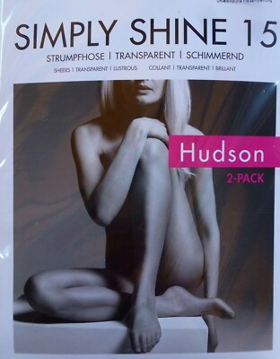 HUDSON Damen SIMPLY SHINE 15, 2er SPARPACK Fein Strumpfhosen schimmernd 15den