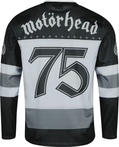Motörhead Motorhead Ice Hockey Jersey Heavy Metal Band Gray Black Sport JERSEY - Picture 2 of 5