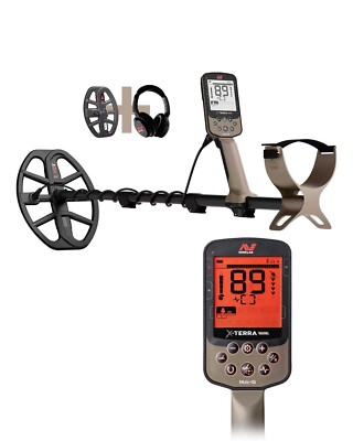 Minelab X-Terra Elite Metalldetektor Expeditionspaket: 2 Suchspulen + Kopfhörer