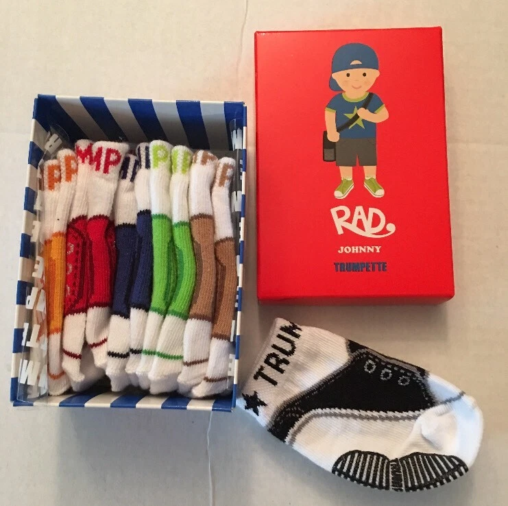 TRUMPETTE Rad Johnny Baby Boy Socks 0-12M NIB Multi Color New 6 Pairs
Opens in a new window or tab