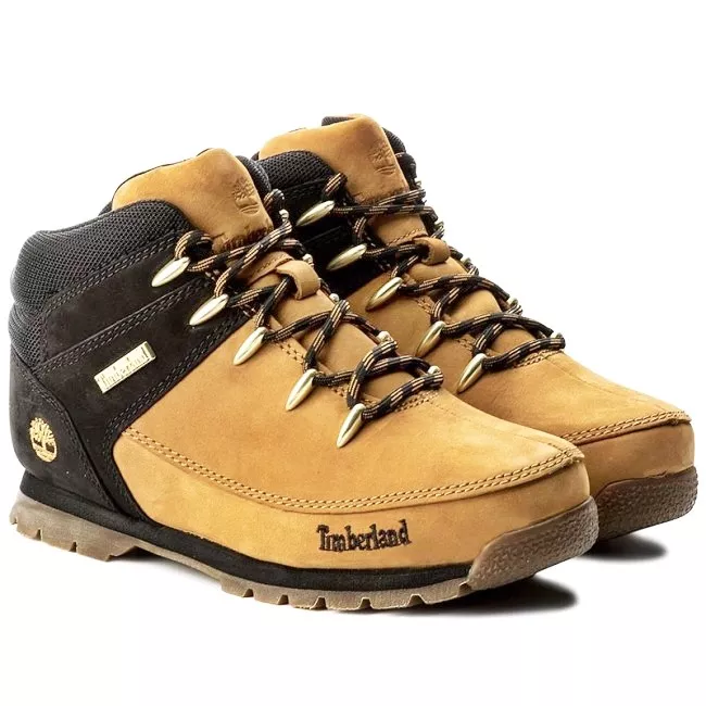 Boys TIMBERLAND Boots Euro Black Size | 7-6.5 eBay Ups Kids Lace Sale New Wheat Sprint