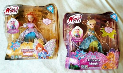 PRINCESS MAGIC WINX DOLLS BLOOM STELLA.   of FULL SERIES! LARGE BOX VERSION! BN!