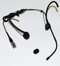 Omnidirectional Foldable earhook Headset Microphone for Audio Technica Black