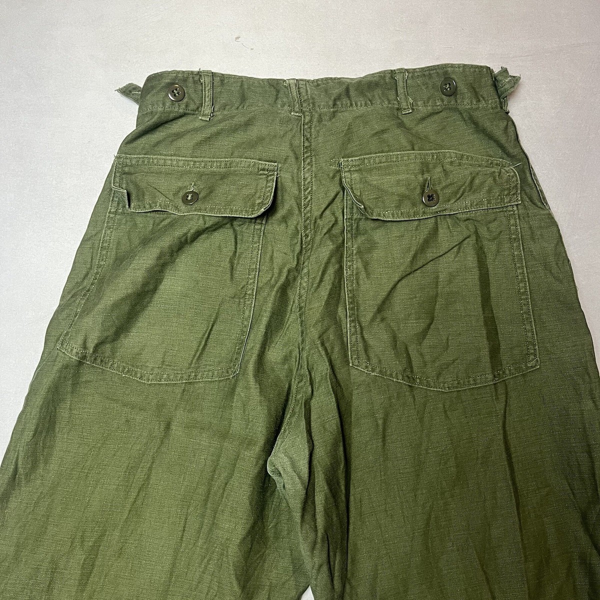 Vintage 60s OG 107 Military Sateen Baker Trousers Class 1