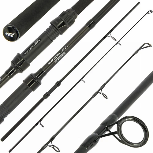 6ft Profiler Carp Fishing Travel Rod 2PC 1.8m Black Carbon NGT Stalker Rod
