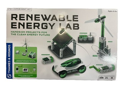Renewable Energy Lab Stem Experiment Kit Thames and Kosmos Used Complete In Box
