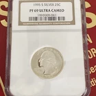 1995-S Silver Washington Quarter 25C - NGC PF69 UCAM - San Fransisco