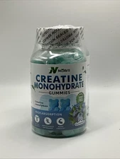 Lot of 2 Novaii Creatine Monohydrate Gummies 5000Mg Unisex, 90ct Blueberry