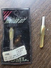 Router bit straight-single flute-HSS-1/4 shank-1/8 DIA-5/8 cutting length x17