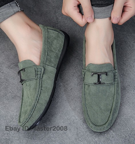 Mocassini uomo guida scarpe eleganti casual slip on flat uomo mocassini ufficio formale - Foto 4 di 29