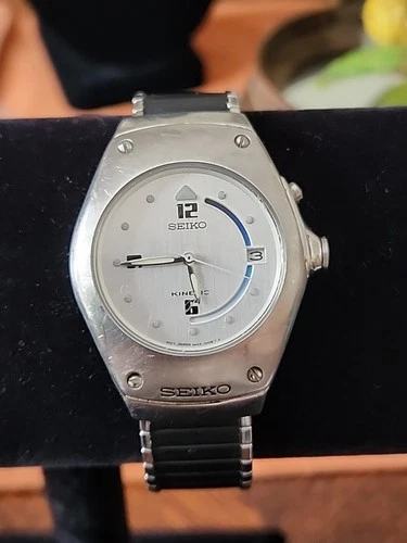 VtG SEIKO Arctura Kinetic 5M42-0E39 Stainless Steel Watch  Silver Dial #721497