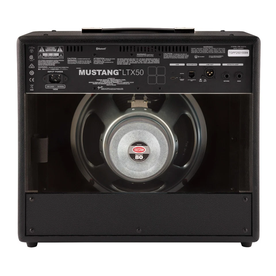 Fender Mustang LTX50 50W Guitar Amplifier 120V 12 Inch Celestion G12P-80 Speaker - Image 2 of 4