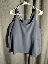 Old Navy Active Powerlite Work Out Top  In Gray Size XXL