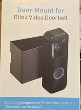 Anti Theft Doorbell Mount for Blink, No Drill, Black Use For Swing In/out