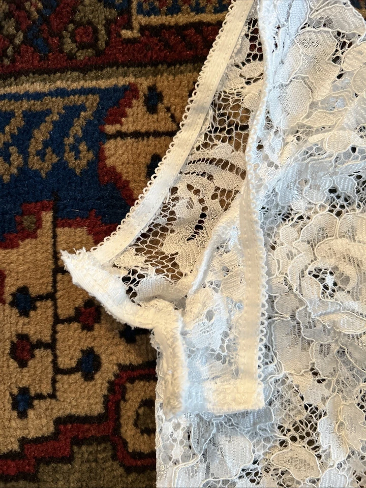 Braço de ombro de manga de renda para casamento branco floral sem dedos destacável novo sem etiquetas - Imagem 4 de 4