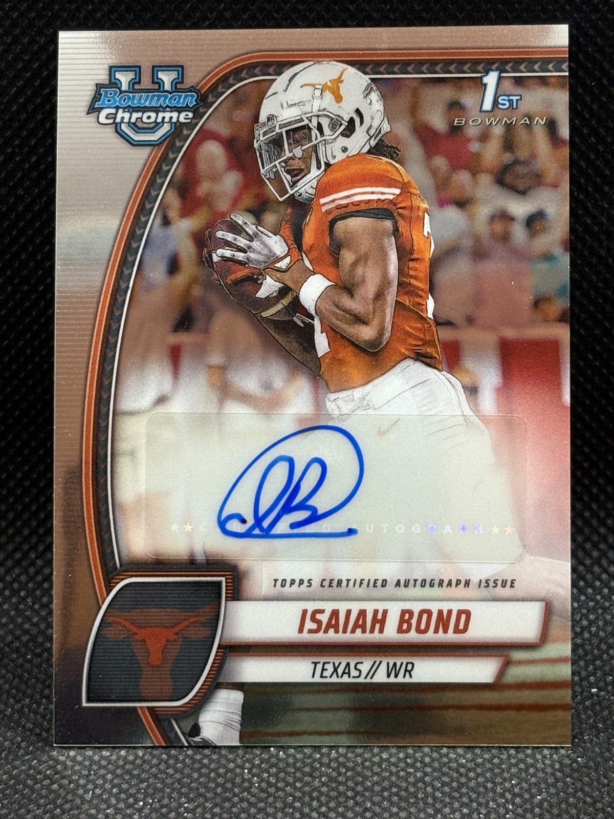 2024 Bowman U Chrome Isaiah Bond Auto 1st Bowman #PA-IBO Texas Longhorns
