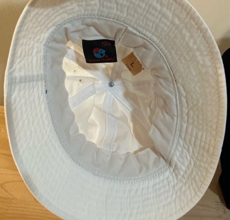 De colección Pato Mallard Estampado Banda Blanco Sol/Cubo Sombrero Niños L Cubrimos el Mundo Foto 4 de 4