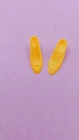 1960s Vintage Barbie Francie Doll Yellow Cut Out Shoes Fresh As A Daisy #1254