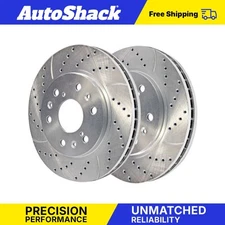 Front Coated Disc Brake Rotors Set for Chevy Silverado 1500 GMC Yukon 5.3L