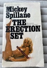 Vintage 1972 “The Erection Set” By Mickey Spillane Paperback Book First Printing