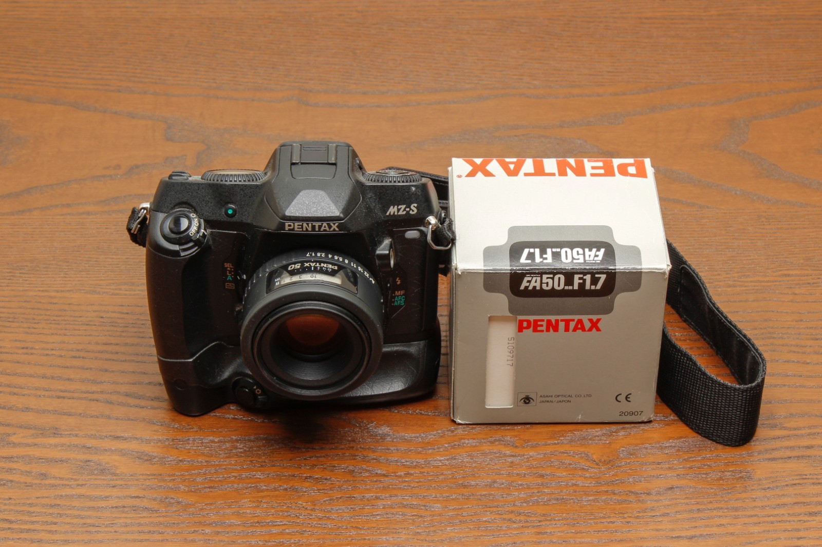 Pentax MZ-S Flagship 35mm Film Camera with Battery Grip & Pentax-FA 50mm F 1.7