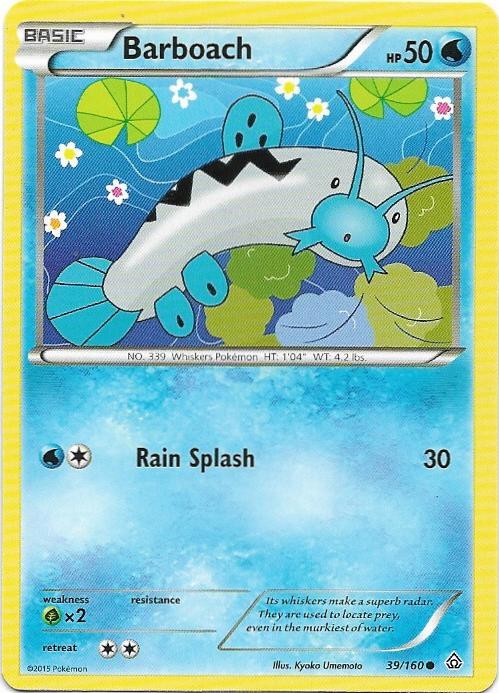 Barboach 39/160 Common Primal Clash Pokemon Near Mint
