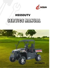 Hisun Axis 550 750 Sector Body Style Service Repair Printed Paper Manual