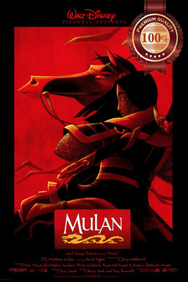MULAN DISNEY 1998 90s OFFICIAL ORIGINAL CINEMA MOVIE PRINT PREMIUM