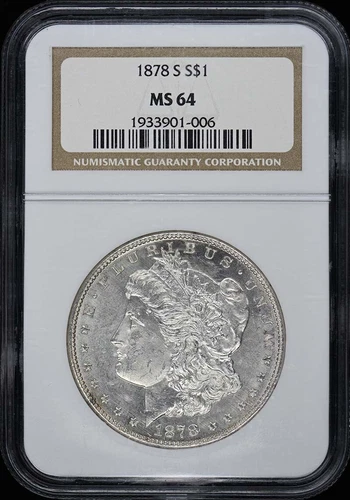 1878-S Morgan Dollar S$1 NGC MS64