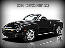 2005 Chevrolet SSR New Metal Sign: Original Look in Black - Large Size