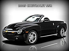 2005 Chevrolet SSR New Metal Sign: Original Look in Black