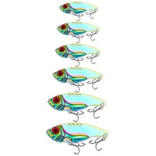 10/20PCS Lot 3D Eyes Fishing Metal Bait Crankbait Bass Lures VIB Blade Saltwater