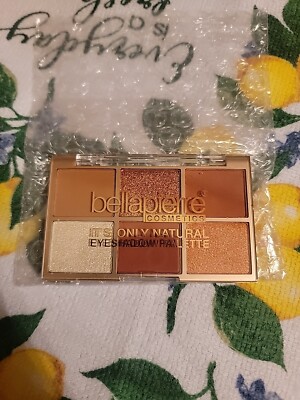 BELLAPIERRE COSMETICS IT'S ONLY NATURAL EYESHADOW PALETTE .25 oz. MATTE Nude NEW