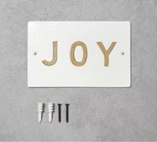 NEW Hearth Hand With Magnolia Joy Bathroom Wall Sign Decor Plaque