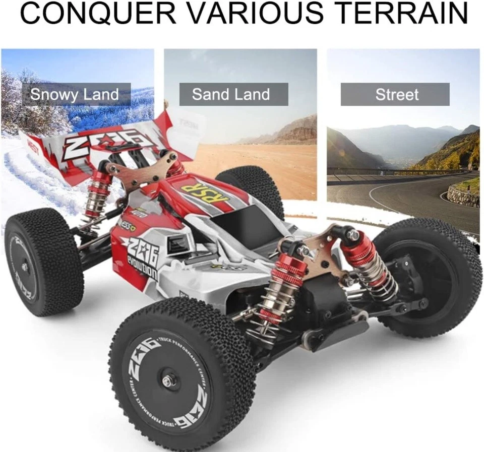 Wltoys XKS 144001 2.4G 1:14 RC Auto 4WD 60km/h High Speed Buggy Off-Road Car RTR - Bild 2 von 4