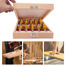 Carbide Coated Crown Molding Router Bit Set 1/2"Shank Woodworking Milling Tool