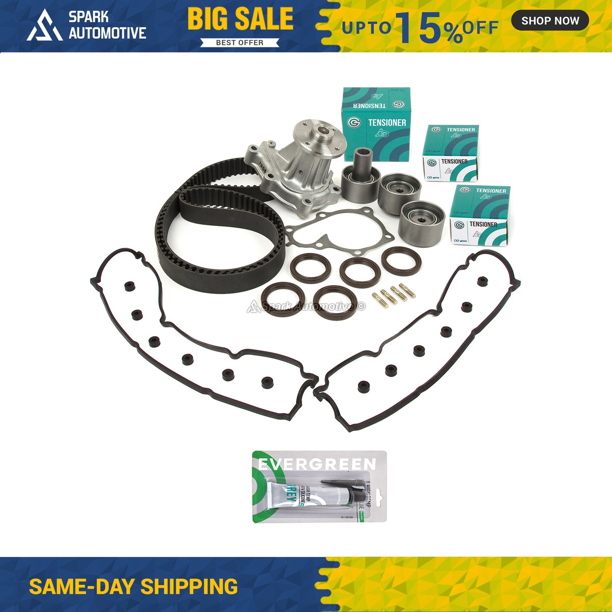 Timing Belt Kit Water Pump Gasket Fit 90-96 Nissan 300ZX Turbo 3.0