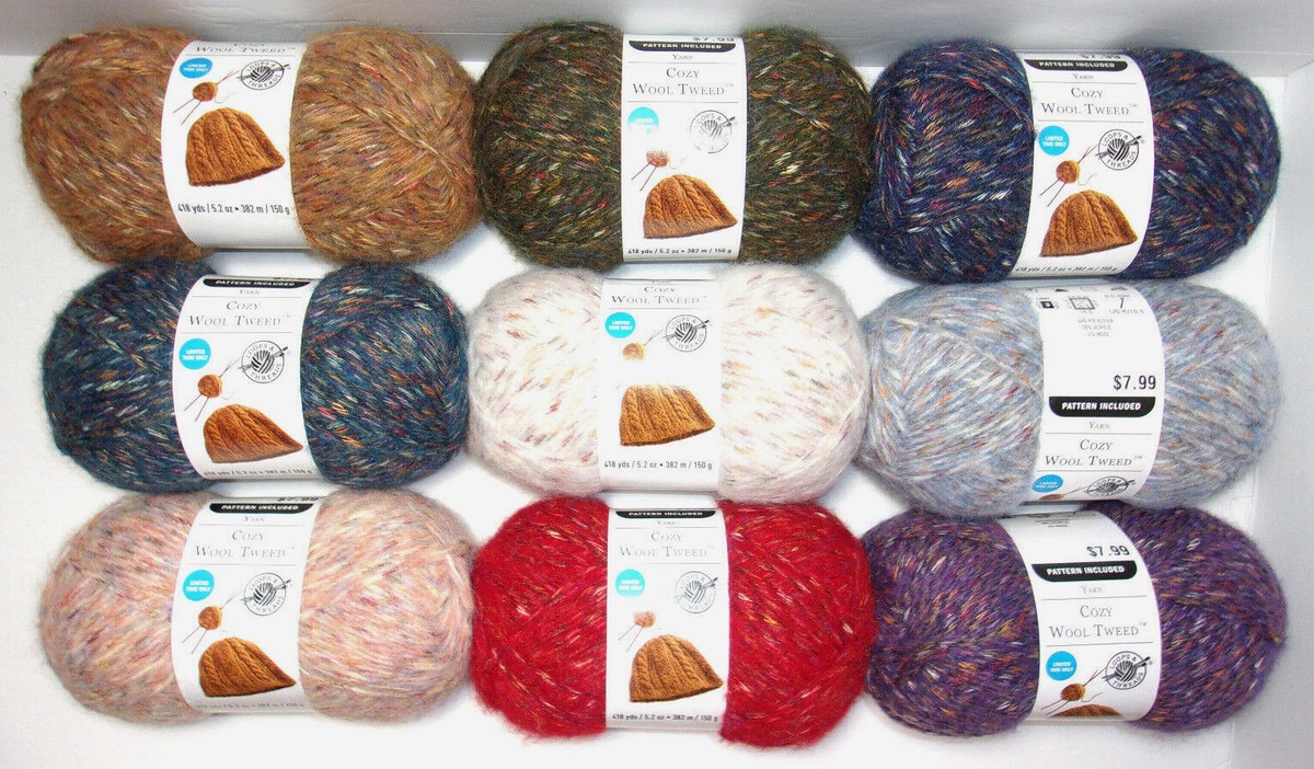 Loops & Threads, Cozy Wool Tweed, Wool Blend 5.2 oz Loops & Threads, Cozy Wool Tweed, Wool Blend 5.2 oz