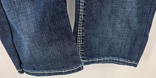 Rock and Roll Denim Jeans Damen 30x30 blau bestickt Reiten Cowgirl - Bild 9 von 12