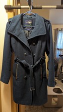 Green With Envy Wool Pea Coat - Size S - Double Breasted - Blue/green