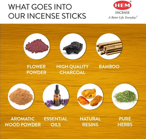 Hem Church Incense Sticks AGARBATTI Natural Masala Incense Fragrance 15gx12 Pack - Bild 3 von 5